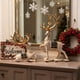thumbnail image 5 of Adornos navideños de resina de ciervo, 2 piezas, lujosos adornos navideños de ciervo para sala de estar, mueble de TV, vinoteca, decoración para el hogar, adornos artísticos de alta gama, decoración d, 5 of 6