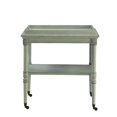 thumbnail image 1 of Home Roots Furniture 286342 32 x 30 x 18 in. MDF & Solid Wood Leg Tray Table - Antique Green, 1 of 1