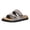 Grey, variant on Mens Beach Slides Sandals 2026 Summer Fashion Casual Leather Adjustable Straps Platform Memory Foam Slippers for Indoor and Outdoor Wide Width Yellow Size 9