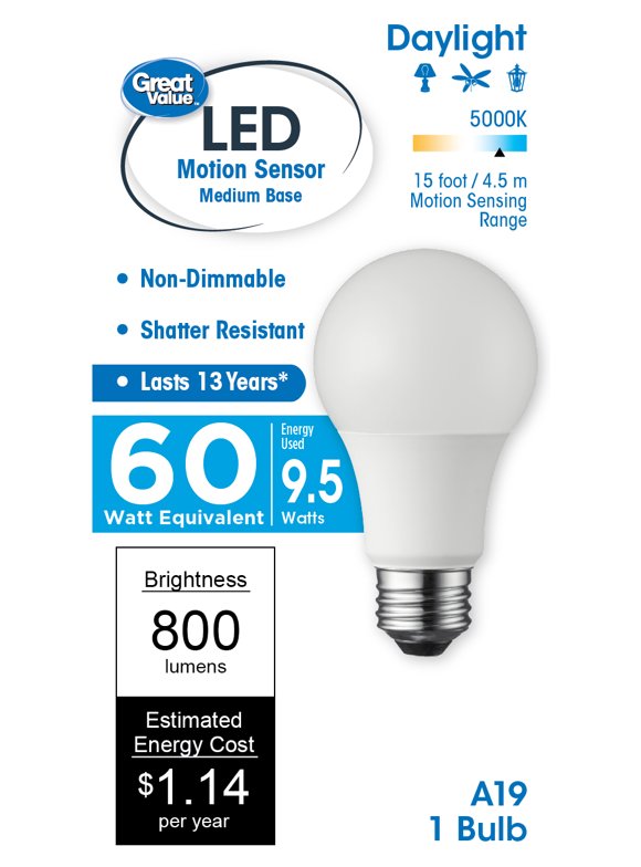 Motion Sensor Light Bulbs in Light Bulbs