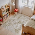 thumbnail image 5 of UERMEI 3'x5' Area Rugs for Entryway, Washable Non-slip Soft Indoor Door Mats, Modern Abstract Throw Rug for Bedroom Laundry Room Carpet, Gold Brown, 5 of 11