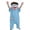 Blue, variant on Stralyhd Funny Big Mouth Monster Onesie Pajamas Oversized Silly Monster Hooded Onesie Short Sleeve One Piece Loungewear Sleep Party Pajamas Blue XL