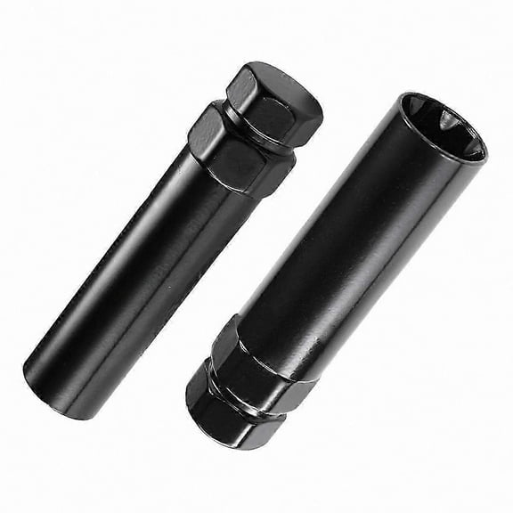 Wheel Lock Key Replacement Tool, 2 Pack Dual Hex Drive Socket for 6 and 7 Spline Lug Nut Removal