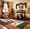 Red and Green, variant on Bleum Cade 5'x7' Christmas Area Rug for Living Room,Machine Washable Patchwork Christmas Rugs for Bedroom with Non-Slip Backing,Soft Low Pile Non-Slip Bedroom Carpet,Red and Green