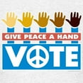 thumbnail image 3 of CafePress - Vote Peace Kids Light T Shirt - Light T-Shirt Kids XS-XL, 3 of 4
