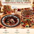 thumbnail image 5 of CZBZ Christmas Rug, 3D Optical Illusion Round Christmas Area Rug, 32" Washable Circle Indoor Xmas Carpet with Non-slip Silicone for Living Room, Entryway, Bedroom & Foyer, 5 of 9
