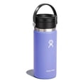 thumbnail image 1 of Hydro Flask de boca ancha de 16 oz con tapa flexible para sorber, botella de agua reutilizable de acero inoxidable, lupino, aislado al vacío, apto para lavavajillas, sin BPA, no tóxico, 1 of 5