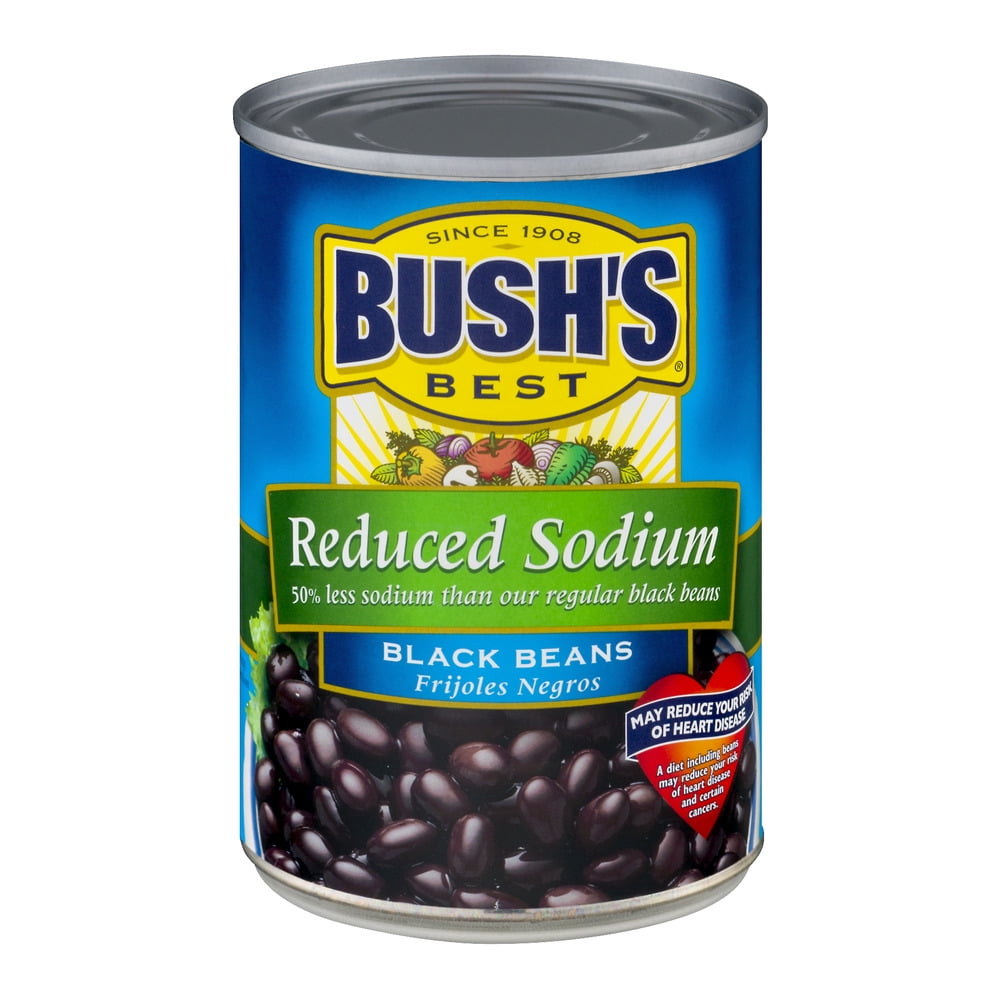 BUSH'S BEST Black Beans Reduced Sodium, 15.0 OZ by Bush Brothers & Company
