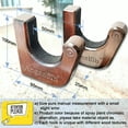 thumbnail image 4 of Angeebin Gun Rack Wall Mount Hold Up and Display Horizontal Rifle or Shotgun, Wooden Gun Hooks Suitable for Home and Store, 4 of 5