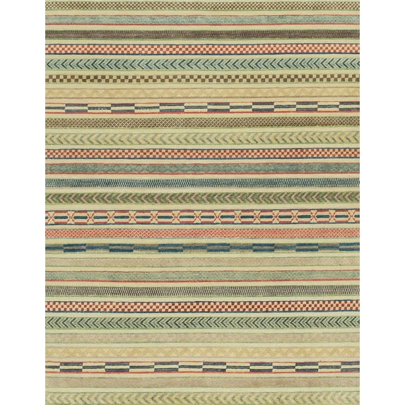 Ahgly Company Machine Washable Indoor Rectangle Abstract Dark Almond Brown Area Rugs, 8' x 10'