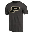 thumbnail image 2 of Men's Heathered Black Purdue Boilermakers Classic Primary Tri-Blend T-Shirt, 2 of 3