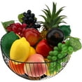 thumbnail image 2 of 18 PCS Artificial Fruits Decoration Home Fake Pineapple Grape Strawberries Pear Oil Fruit Orange Lemon Wax Apple Watermelon Banana Kiwi Pineapple Peach Combination, 2 of 3