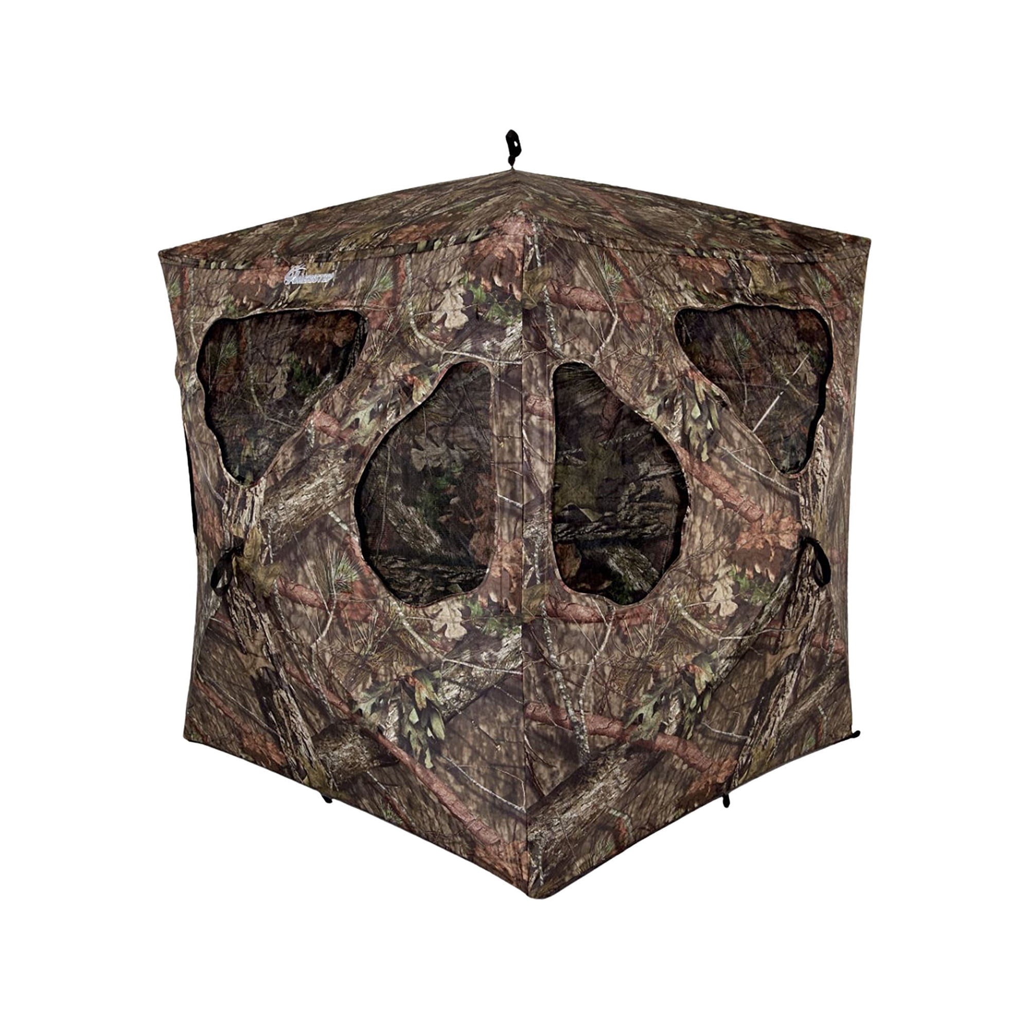 Ameristep Silent Brickhouse Wide Bottom Ground Blind Fire Retardant Mossy Oak Country DNA XL