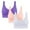 Purple, variant on Fancifize 3 Pack Wireless Bras for Women No Underwire Seamless Bras Full Coverage Supportive Comfortable Bralettes for Everyday Wear
