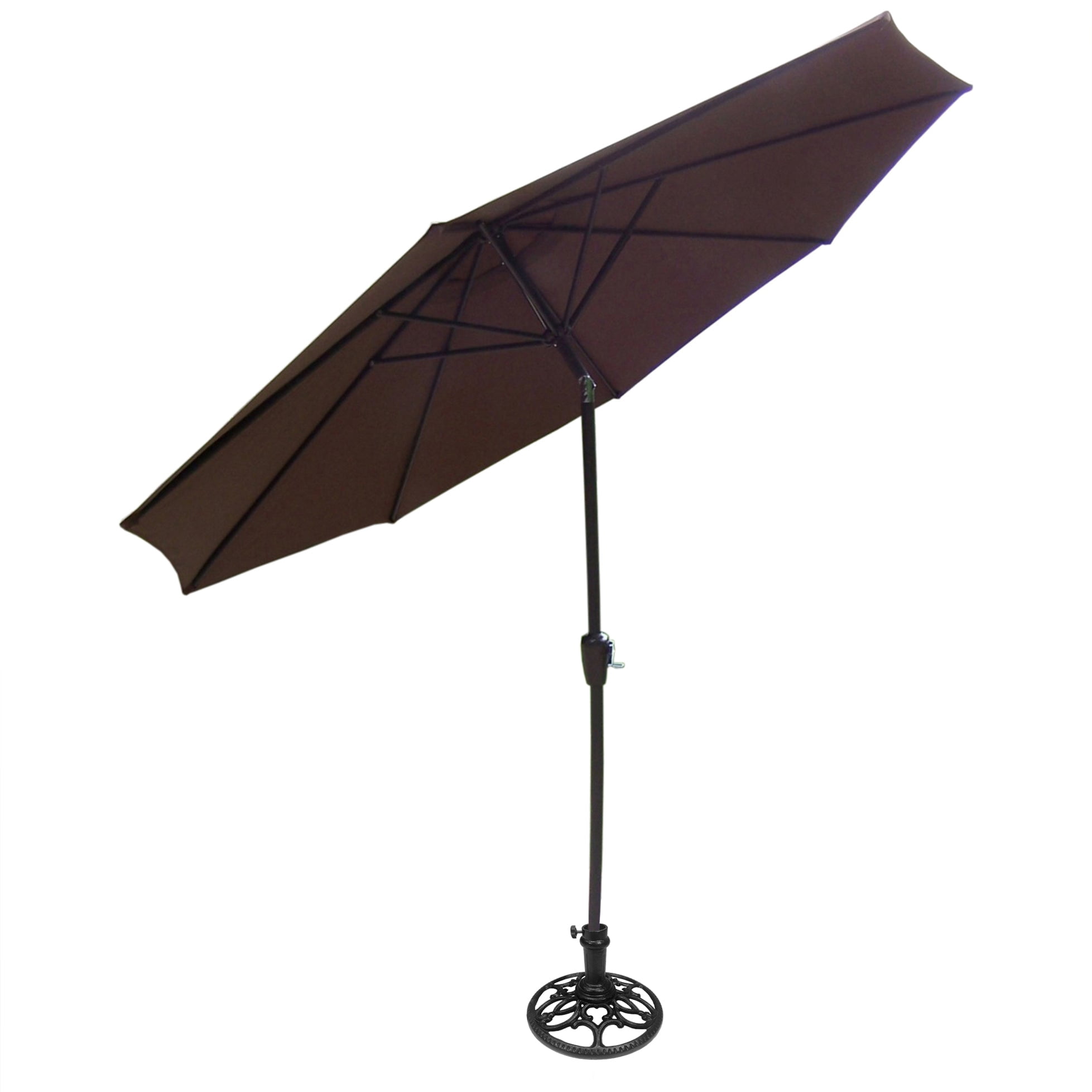 Black 23 lbs Round Cast Iron Umbrella Stand Base Weight