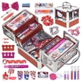 thumbnail image 3 of Hello Kitty Beauty Deluxe Train Case, Make Up for Girls, Ages 3+, by Townley Girl, 3 of 11
