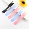 thumbnail image 4 of FOMIYES Cake Forks Black Plastic 100Pcs 4.3*1.1*0.2In, 4 of 8