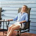 thumbnail image 4 of Set of 2 Patio Swivel Rocker Chairs, High Back Ergonomic Outdoor Chairs with Steel Frame and Breathable Mesh, 23"W x 40"H, Brown, for Garden, Backyard, Deck and Lawn, 4 of 7