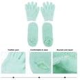 thumbnail image 4 of Guantes de spa hidratantes de gel de 4pcs y calcetines de piel seca agrietados para las mujeres chicas, 4 of 6