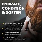 The Beard Club Thickening Leave-in Beard Conditioner for Men, Sandalwood & Ginger, Hydrating Moisturizer and Softener for Daily Beard Care, 4 oz