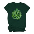 thumbnail image 4 of Up to 65 off!Lolmot St Patricks Day Shirt Women Shamrock Lucky T-Shirts Cute Irish Love Clover Printed Blouse Holiday Tops Short Sleeve T Shirt, 4 of 4