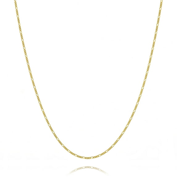 Ariana Lucci 14K Gold Filled Thin Italian Figaro Chain Necklace, Non Tarnish 1.25mm Dainty Link Chain, Great for Pendants and Charms, Genuine 1/20 14K Gold Filled Made in Italy, 16"
