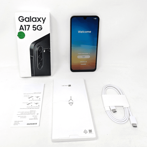 Open Box Samsung Galaxy A17 5G SM-A176B/DS 256GB GSM Unlocked 6.7" 8GB RAM 50MP Smartphone - Black