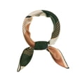 thumbnail image 1 of INSPIRE CHIC Foulards Carrés à Rayures pour Femmes Foulard de Tête Fichu Vert Foncé, 1 of 5