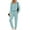 Lake Blue, variant on Fantaslook Two Piece Sets for Women Fall Outfits Fashion Lounge Sets V Neck Tops Long Pants Tracksuit Vacation Travel Outfits