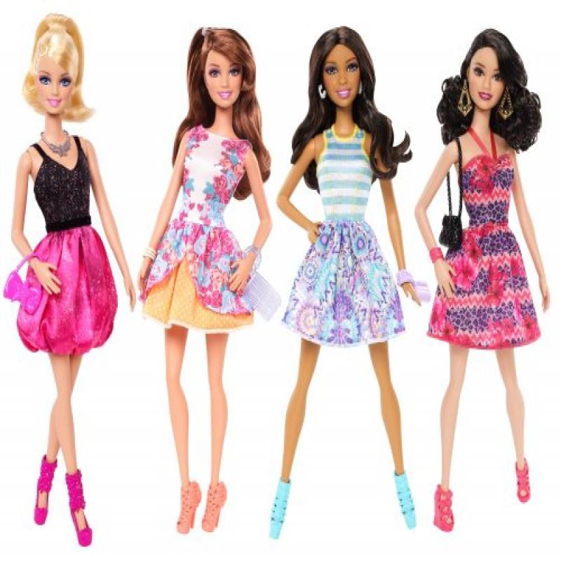Barbie Fashionistas Doll (4-Pack) - Walmart.com - Walmart.com