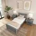thumbnail image 4 of Plank+Beam Classic Solid Wood Full Size Bed Frame with Headboard for Adults, 4 of 9