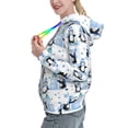thumbnail image 2 of Kdxio Playful Penguins and Snowmen Print Womens Oversized Hoodies Sweatshirts Hooded Pullover Tops Sweaters Casual-XX-Large, 2 of 7