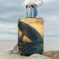 thumbnail image 7 of Pofeuu Sunset Ocean Whale Print Luggage Suitcase Cover Protector Luggage Washable Covers Aesthetic for 18/24/28/32 inch Luggage（No luggage included）-Medium, 7 of 7