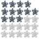 thumbnail image 1 of Las Bolas Lavandería Snowflake Son Anticontaminación Antienredos Y No Dañan La Ropa. La Lavadora Tambor Evita Que La Ropa Se Enrede (24 Piezas) (12 Blancas + 12 Grises)., 1 of 9