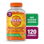 Metamucil Fiber Gummies, Orange Flavor, 120 Count
