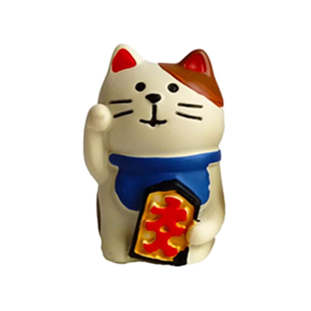 Estatua de gato, escultura artística, colección de regalos, adorno de gato, estatua de Animal para gabinetes del hogar, decoración de escritorio de , estilo c BLESIY Estatua del gato