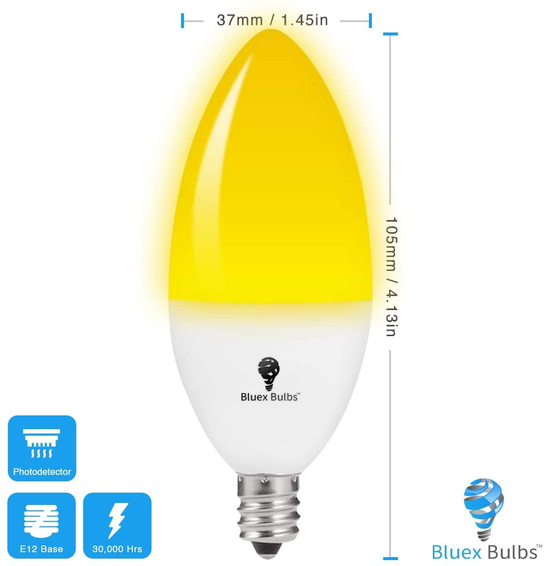 数量は多 Light Bulbs: Pack E12 Candelabra at Amber Hardware Yellow Outdoor  LED  Bug Lightbulbs Light Ace Indoor Bulb Outdoor 700 Lumens E12 Base LED  7W (65-watt Replacement) E12 Outdoor Bug