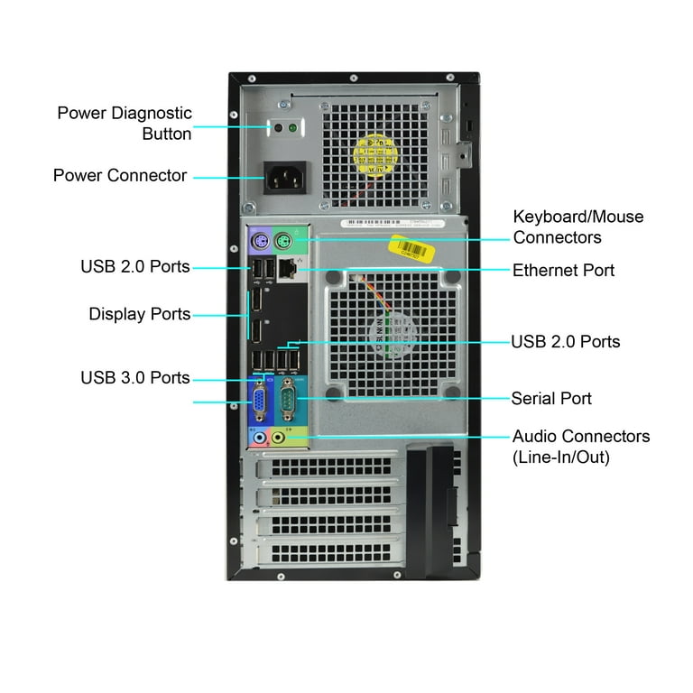 Used Dell 7010-T Desktop PC with Intel Core i7-3770 3.4GHz
