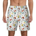 thumbnail image 2 of Picia Geometric Retro pattern Mens Swim Trunks with Compression Liner Stretch Beach Shorts Quick Dry with Zipper Pockets No-Chafing Board Shorts-XX-Large, 2 of 9