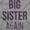 Heather, variant on Big Sister Again Older Sibling Cute Youth T Shirt Tee Girls Infant Toddler Brisco Brands 12M