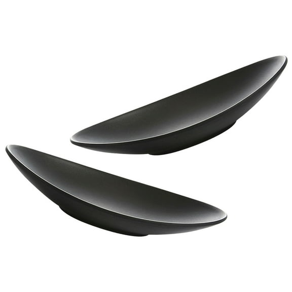 OFFIGAM Serving Plates Set of 2, Synthetic Material, Perfect for Sushi Presentation and Dining