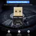 thumbnail image 4 of Cateissary Adaptador V5.0 USB 2.0 Receptor inalámbrico para computadora Transmisor portátil de alta velocidad compatible con Bluetooth Juegos de teclado y mouse para computadora, 4 of 8