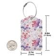 thumbnail image 2 of Rocae Lilies Flowers for Leather Luggage Baggage Tags ID Label Privacy Cover ID Label with Stainless Steel Loop and Address Card, 2 of 5