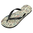 thumbnail image 2 of YAZAOOSummer Flip Flops Creatively Timeless Garden Tapestry Simple Beach Sandals, 2 of 8