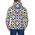 thumbnail image 5 of Zip Up Hoodies for Men - Y2K aesthetic grid butterfly Long Sleeve Comfrt Men'S Fashion Hoodies & Sweatshirts, Jackets for Men Hoodies Pullover Clothing Clothes with Pouch, 5 of 5