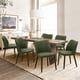 thumbnail image 1 of Sillas de comedor COLAMY, 6 unidades, modernas, de piel sintética, color verde, 1 of 4