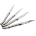 thumbnail image 4 of French Home Set of 4 Laguiole Connoisseur Stainless Steel Steak Knives - Silver, 4 of 5