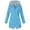 Light Blue, variant on Women Waterproof Lightweight Rain Jacket, Active Outdoor Hooded Long Raincoat Windbreaker Travel Coats with Pockets Jacket for Woman Light Blue S