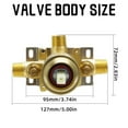 thumbnail image 4 of JESTOP Retro Complete Shower System With Rough-In Valve With 9 Inches Rain Shower Head, 4 of 8