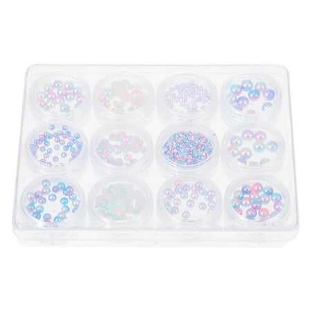 

Nail Decoration Bead Manicure DIY 12 Boxes Thin Section Three-dimensional Man-made Pearl Accessories Ornament